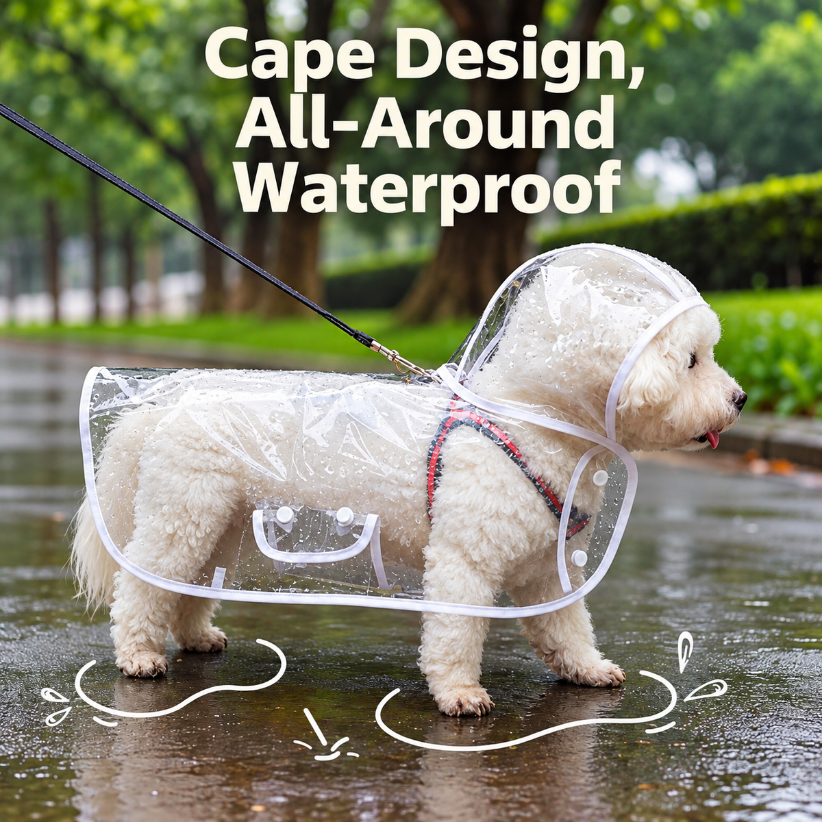 Premium Transparent Dog Raincoat
