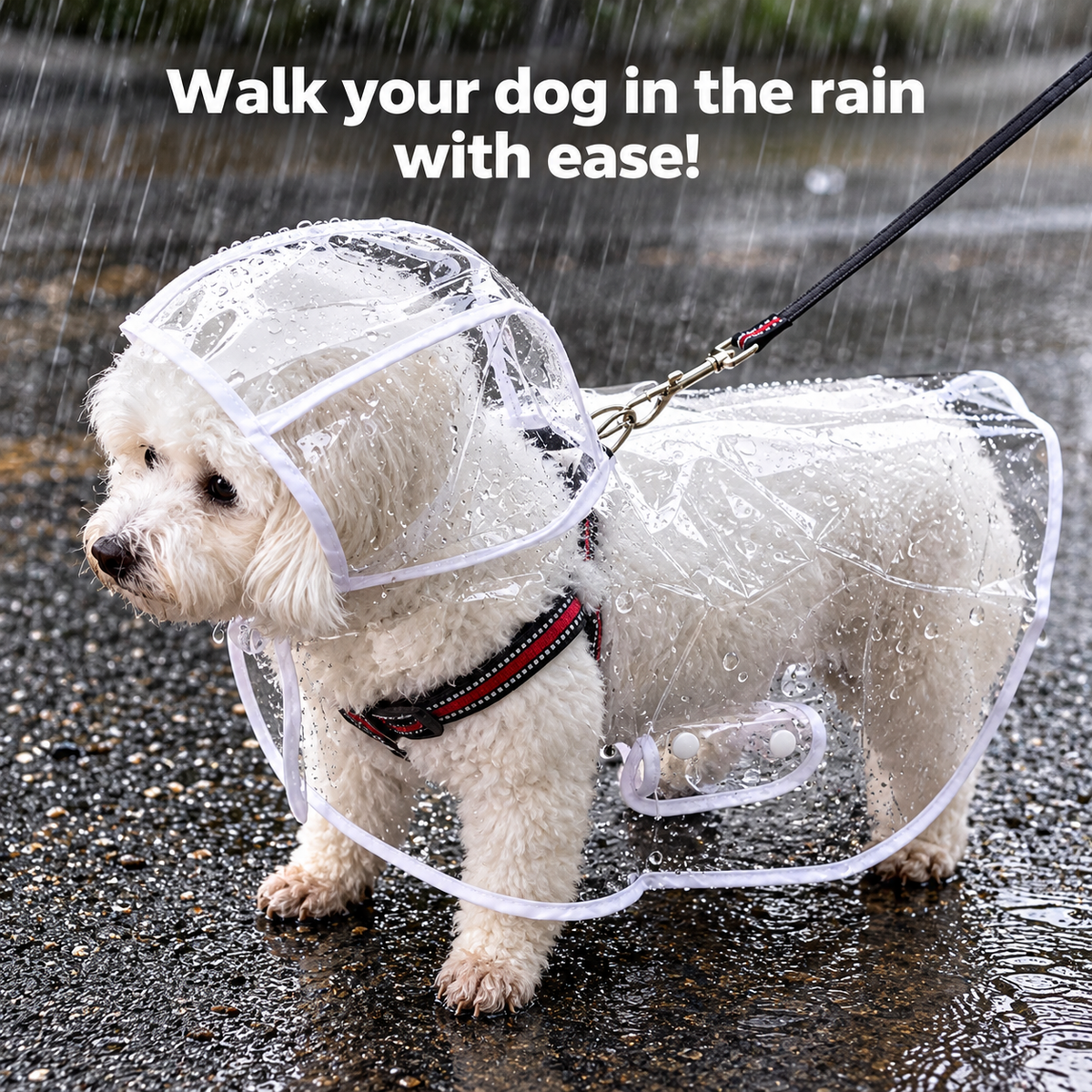 Premium Transparent Dog Raincoat